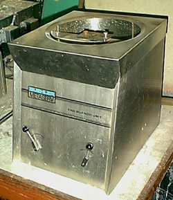 Photograph of a Jominy test machine
