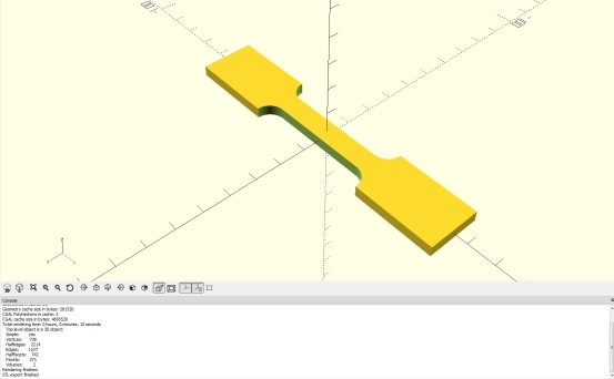 Screenshot from CAD software