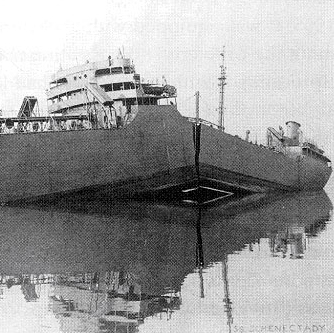The S.S. Schenectady split apart by brittle fracture while in harbor, 1943. Source: Wikipedia