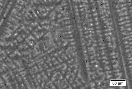 micrograph of an alloy with composition 12 at.% Ni 3 at.% Sn balance Cu