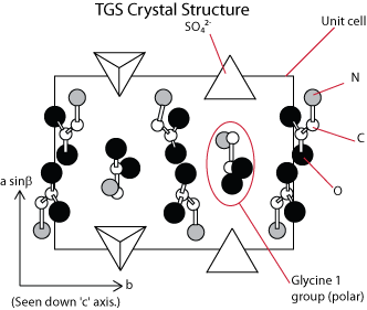 Crystal structure of triglycine sulphate